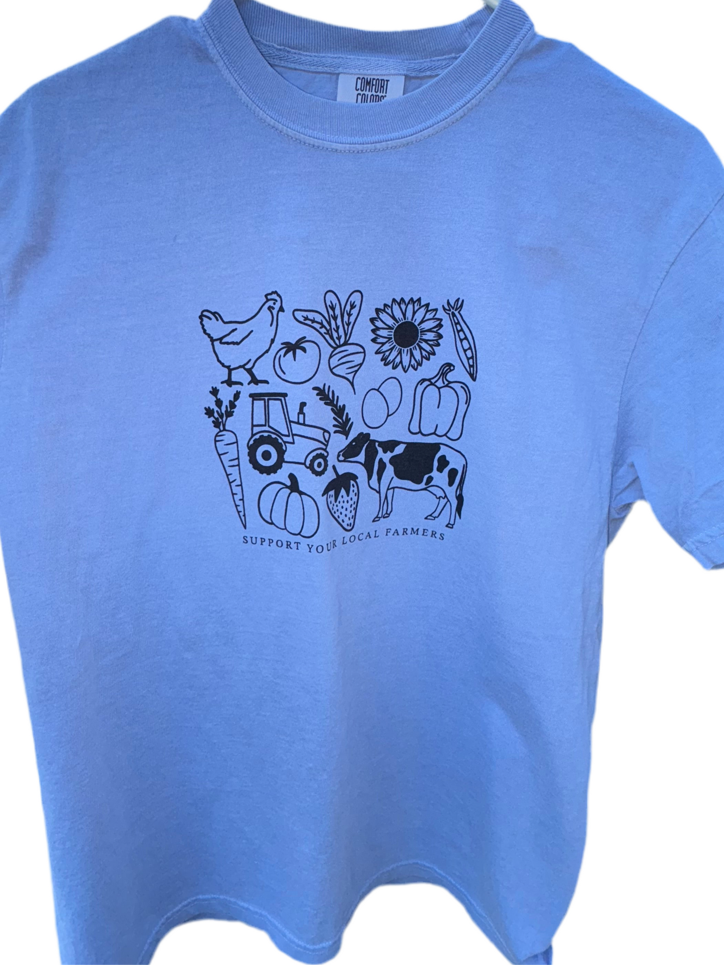 Support Local Farmers Blue