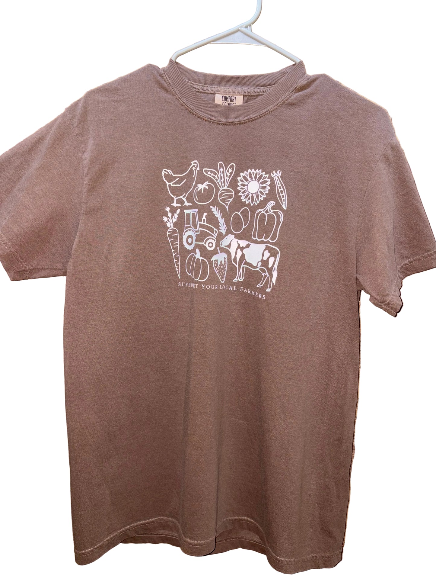 Support Local Farmers Screen Print (Brown)