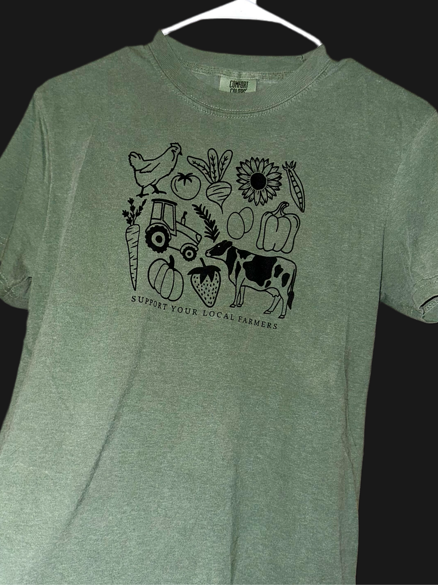 Support Your Local Farmer T-Shirt (Comfort Colors)
