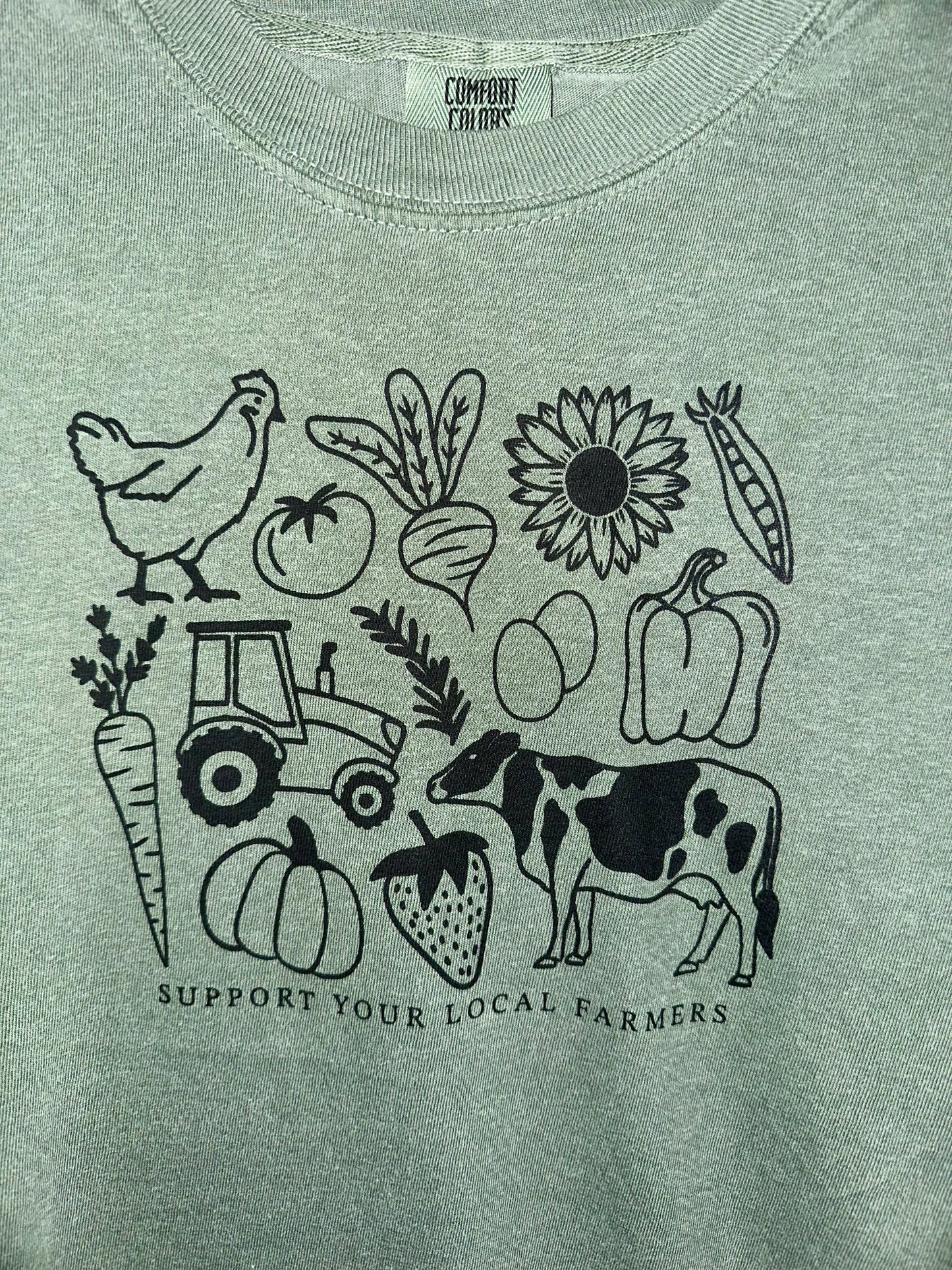 Support Your Local Farmer T-Shirt (Comfort Colors)