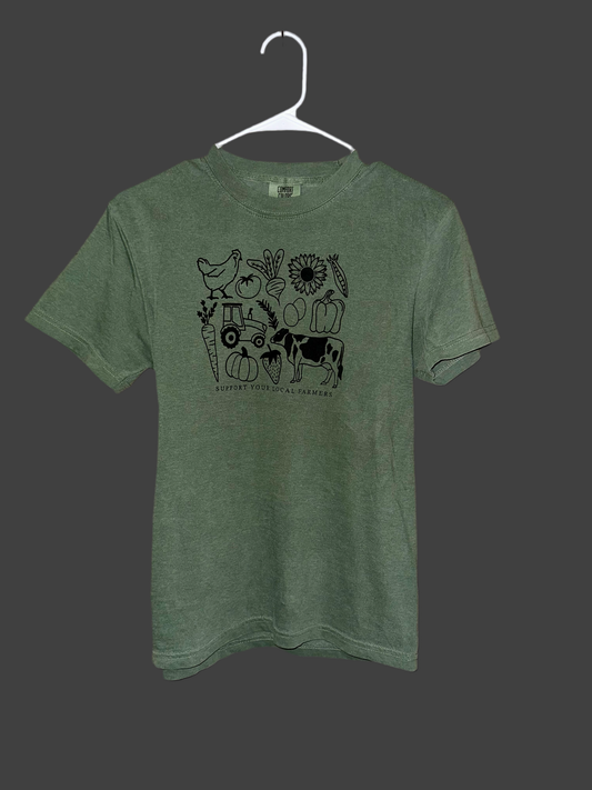 Support Your Local Farmer T-Shirt (Comfort Colors)