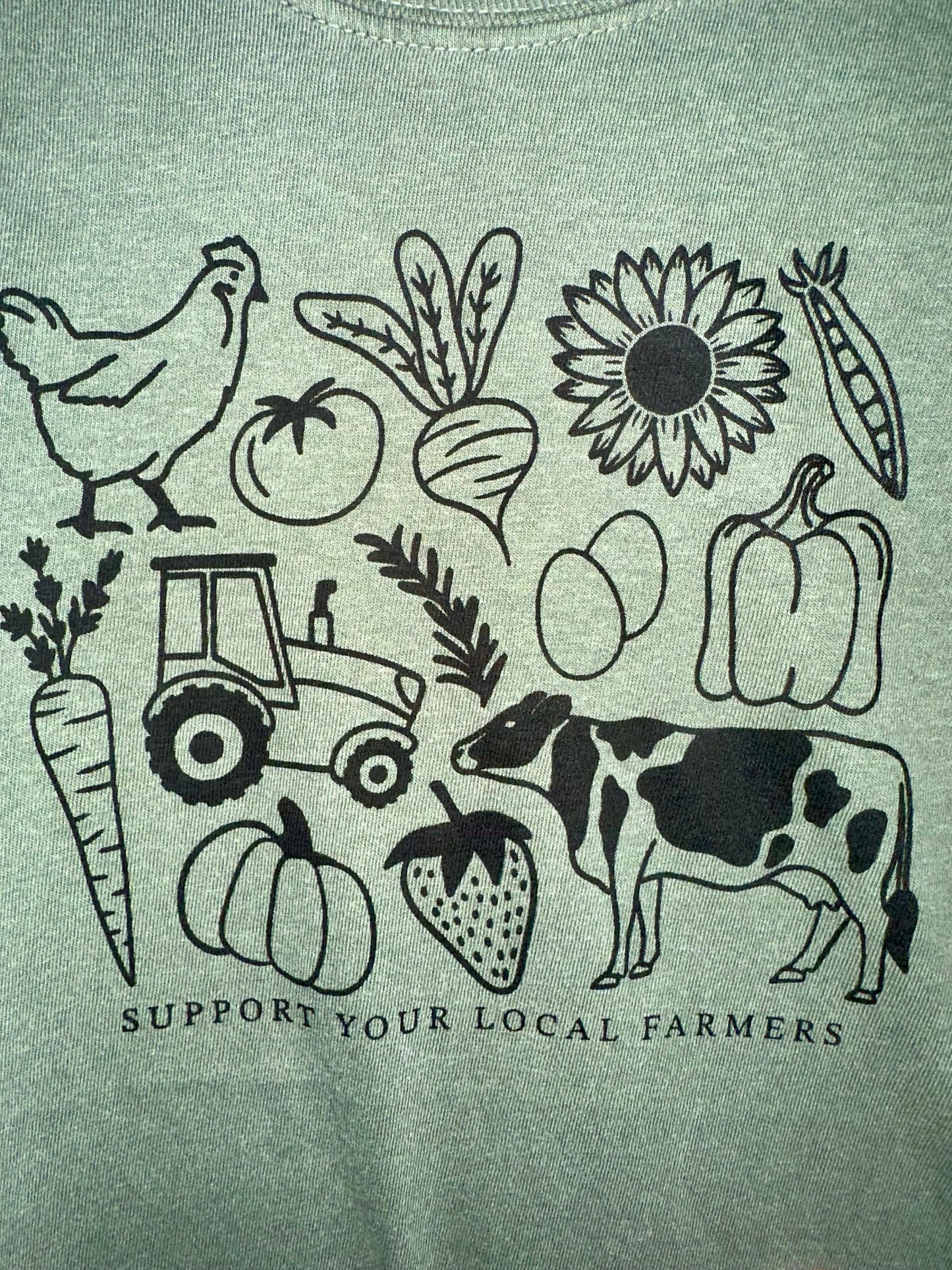 Support Your Local Farmer T-Shirt (Comfort Colors)