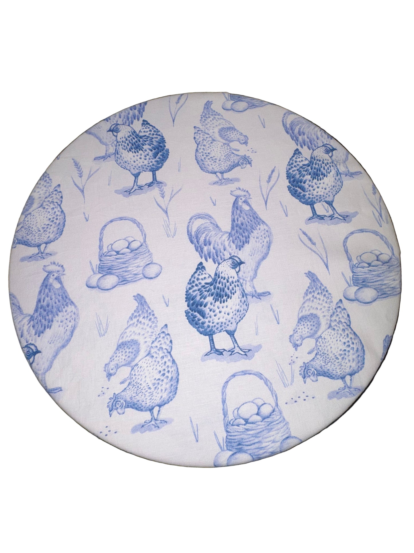 Cotton Chicken Print Bowl Cover